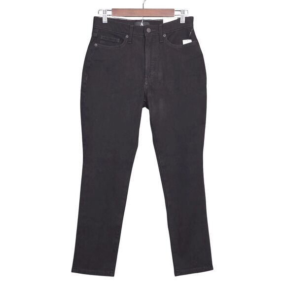 NWT Banana Republic High Rise Slim Fit Jeans 29 Black Stretch Denim Ankle Modern - Picture 2 of 8